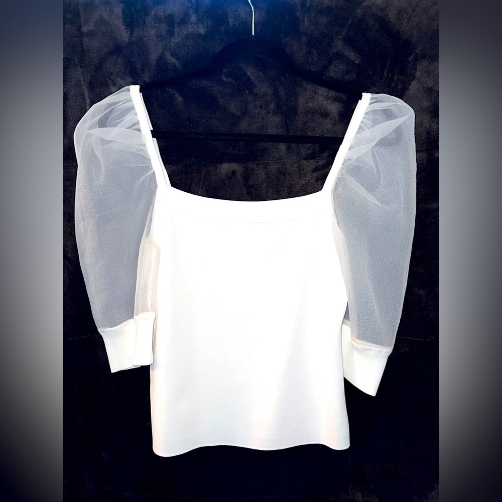 BAR III: Ivory blouse - Size Medium